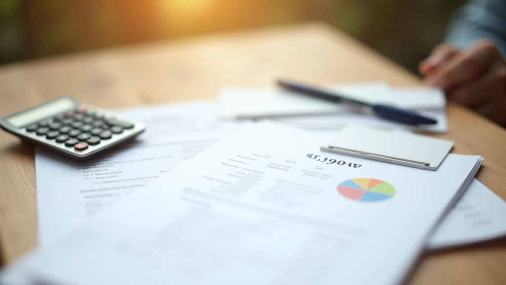 Document de cotisation CIPAV avec calcul trimestriel détaillé sur bureau professionnel