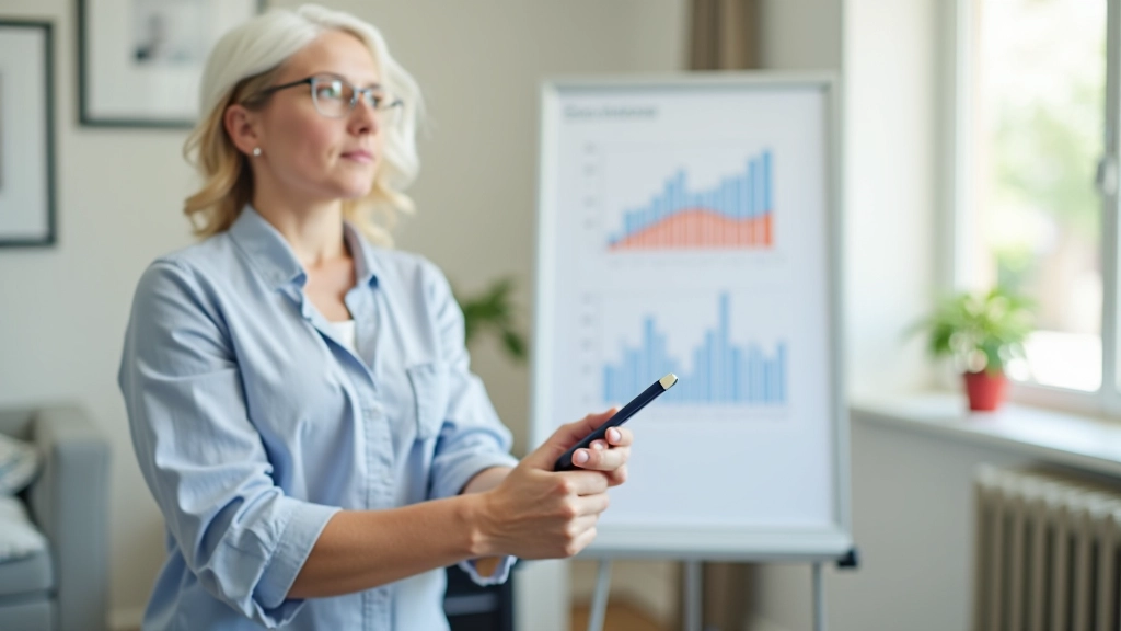 Personne analysant ses finances freelance sur un tableau blanc avec graphiques et notes